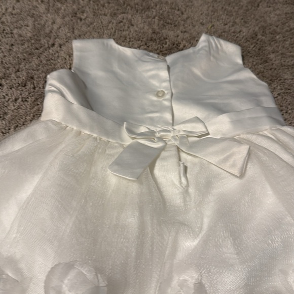 Toddler Girl Blueberi Boulevard Floral Applique Fit and Flare Dress - Picture 7 of 9